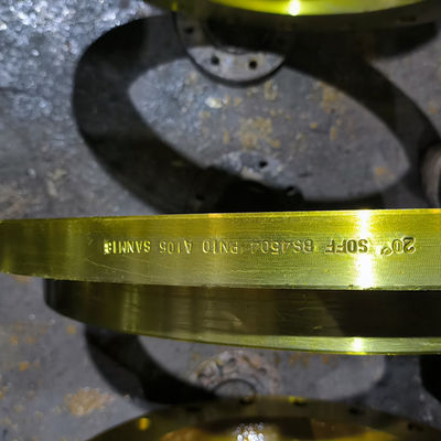 ποιότητας  Slip On ANSI Pipe Flange Yellow Painting SCH5s-SCH160 Wall Thickness εργοστάσιο